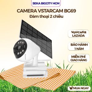 Camera năng lượng mặt trời SEKA VSTARCAM BG69 dùng sim 4g độ phân giải full hd góc quay 360 độ bảo hành 12 tháng