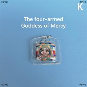 [COD] dgheg พวงกุญแจพระพุทธรูปทิเบตสีเขียวธาราจี้ขนาดเล็กกระเป๋า fengshui พวงกุญแจตกแต่งแบบชาวพุทธ