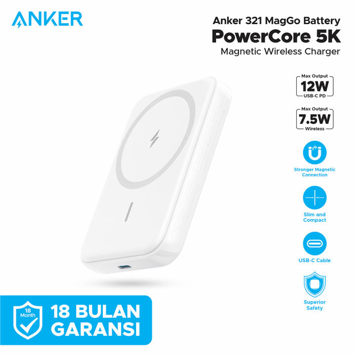 Powerbank Anker 321 MagGo Powercore Magnetic 5k – A1616 | Lazada Indonesia