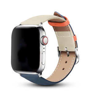 Premium Buckle PU Leather Strap for iWatch - Series 1/2/3/4/5/6/SE/7/8/SE2/9/10/SE3/11/Ultra123