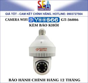 Camera IP Wifi Yoosee 2.0Mp có màu ban đêm báo khói - GT-36086