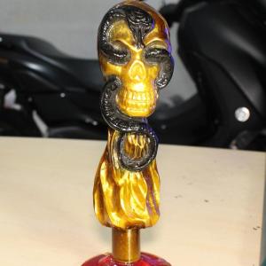 TONGKAT PERSNELING MOTIF TENGKORAK ULAR 2 / SHIFT KNOB PERSNELING