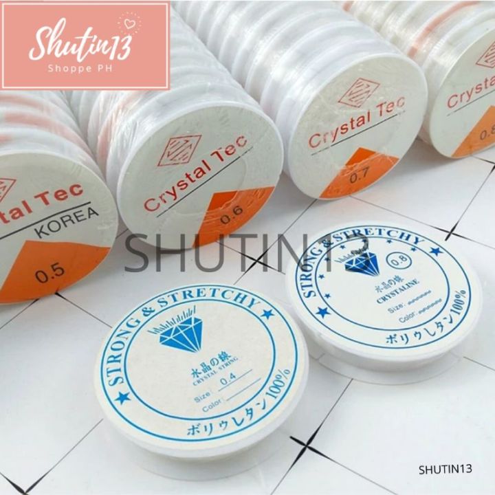 Shutin13 || Transparent Elastic Stretchable Nylon Crystal Tec for DIY ...