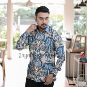 Jayabaya Batik NAVIN Kemeja Katun Furing Lengan Panjang