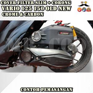 COVER TUTUP FILTER SLIM VARIO 125 150 ABS CBS ISS KZR 2012-2025 CORONG UDARA V125 V150 VELOSCOPE