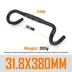 UNO Road Bicycle Handlebar Ultralight 25.4/31.8*360/380/400/420/440mm Racing Gravel Outer Drop Bar
