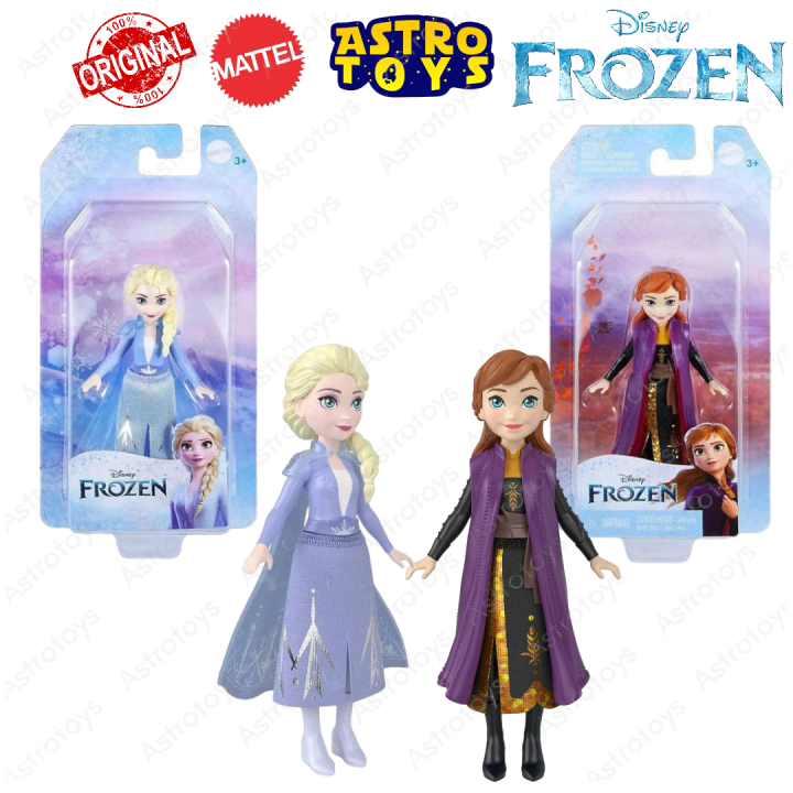 Mattel Disney Frozen Doll Toys Elsa dan Anna Fashion Small Doll