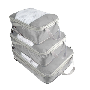 3 Pieces Packing Cubes Set Travel Luggage Packing Organizer Travel Compression Suitcase Bags / Fireheart