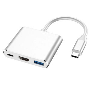 3 In 1 USB C Hub Type-c To HDMI-Compatible HUB Adapter USB 3.0 PD Charging Splitter For Air Pro Huawei Nintendo SeaSpark