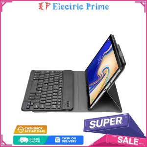 TRIPLEDI Case Kaybord Samsung Galaxy Tab A 10.1 inch 2019 SM-T510 SM-T515 Wireless Bluetooth Shockprof Protektif Removable Keyboard Magnetic Flip Casing Leather Stand Built-in Folio Book Cover