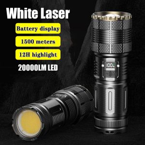 lightoo X5 High Power Flashlight Spotlights 1000W 350 Lumens Aluminum Shock Resistant Self Defense Power Bank Hard Light Rechargeable Adjustable Zoom Waterproof for Brownout Emergency Camping Outdoor Sports Hiking