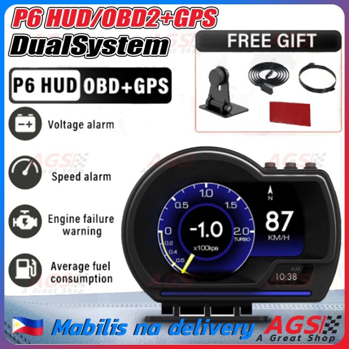 New Car Head Up Display OBD2 Digital HUD Gauge With Speedometer