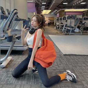 Women Men Portable Hand-Held Duffel Weekender Short-Distance Travel Bag Large-Capacity Yoga Training Gym Fitness Bag FF068