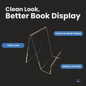 [Ready Stock] Transparent Acrylic Bookshelf Book Stand Display