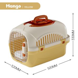 Pet Carrier Air Box Portable Cage For Cat Dog Flight Case Outdoor Carry Travel Box W Sunroof Large
