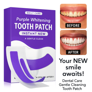 Teeth Whitening Activated Carbon Tooth Patch Whitening Tooth Patch Yellow Stain Removal Purple Tooth Patch Dazzling White Teeth Whitening Strip Tooth Patch紫色即刻美白牙贴
