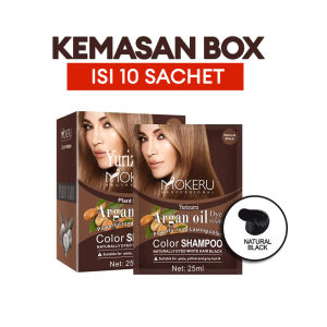 Shampoo Semir Uban Permanen ( 10 Sachet ) - Yurizumi Mokeru Argan Oil / Cegah Kerusakan Rambut