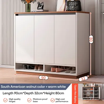 Shoe Cabinet For Home Entryway Large Capacity Hallway Cabinet Modern Minimalist Balcony Storage Cabinet Small Apartment Outdoor Simple Shoe Rack Multifunctional Dustproof Organizer For Living Room And Corridor