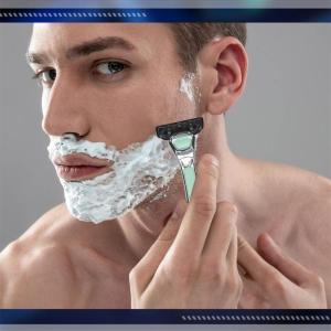 Dao cạo an toàn Dao Cạo kim loại dao cạo râu an toàn với 5 lưỡi dao cạo an toàn dao cạo sinh thái với tay cầm thoải mái