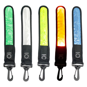 เสื้อกั๊กสะท้อนแสงเครื่องประดับแบบแขวนแสงสะท้อน LED มองเห็นได้สูงสำหรับกีฬากลางแจ้งเวลาเดินและวิ่งกลางคืน