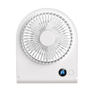 Mini USB Fan Strong Wind Ultra Quiet Small Desk Fan 220° Tilt Folding 3 Speeds Adjustable USB-C for Home Office Desktop