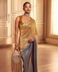 [PRE-ORDER] NEW PARTYWEAR ACTRESS STYLE SUPERHIT LUXURY SEQUINCE SAREE WITH BLOUSE [DELIVERY TIME 12 DAYS]