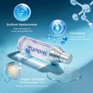 MethoVia Freeze-Dried Collagen Dual-Phase Combo Essence with Dual-Chamber System Fresh Collagen Release Moisturizing Skin Firming Soothing