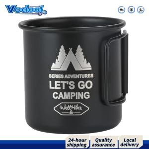 แก้วแคมป์ปิ้ง 300ML อลูมิเนียม น้ำหนักเบา สำหรับชาและกาแฟ เหมาะสำหรับการเดินป่าและแคมป์ปิ้ง