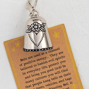 YAFEN Blessing Bell Friends Are Angels Ornament Blessing Bell Watch Over Me Crafts for Doors Vehicles and Bags or Keys