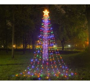 ไฟกระพริบโซล่าเซลล์ solar cell ไฟสตริงตกแต่งคริสมาสด้วยดาว ไฟตกแต่ง โซล่าLEDไฟประดับคริสมาส ไฟตกแต่งในสวน ไฟประดับโซล่าสวย3M