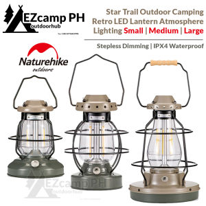 Naturehike Star Trail Retro Atmosphere Light Portable Lightweight Outdoor Camping LED Lantern IPX4 Waterproof USB Charge Lamp Ambient Tent Lighting Glamping Camp