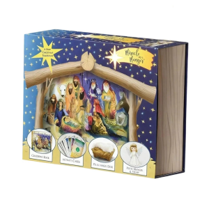 Religious Advents Calendar Plush Set With Manger Interactive Activities For Kids Holiday Homes Decoration