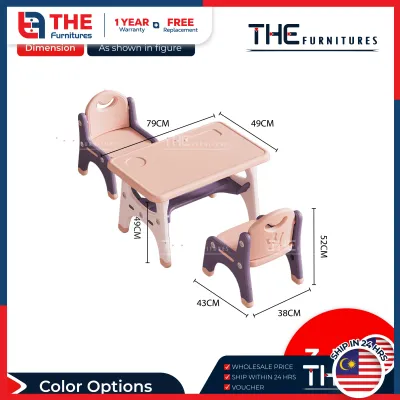 THE 2/3 In 1 Multi-Function Kids Study Table Chair Set Studying Learning Dining Table With Chair