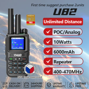 YMAO U82 POC Network Radio Intercom Dual Mode Analog UHF Walkie Talkie 5000KM Long Range Support Repeater Professional Two Way Radio