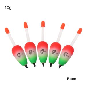 SJJL 5pcs/set bức Nhựa Bobber Bóng Boia Eva Foam Câu cá đêm phao Miếng dán