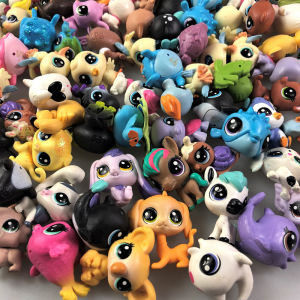 Fastshipment 25pcs Littlest Pet Shop LPS Mini Figure Kids Girl Toy Gifts Cake Decoration Supplies