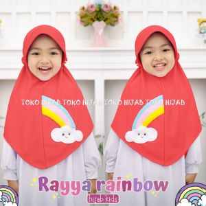 Jilbab Anak Rayya Rainbow / Jilbab Anak Karakter Lucu / Jilbab Anak Balita Lucu / Hijab Anak Murah Meriah / Hijab Anak Instan Kekinian Terbaru 2022 / Hijab Anak TK PAUD / Kerudung Instan Anak Jersey / Kerudung Bergo Anak Murah Lucu