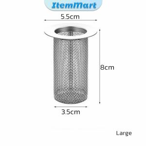 ItemMart Multifunctional Stainless Steel Floor Drain Bathroom Sink Drain Strainer Hair Catcher Anti-clog Trap