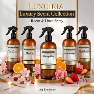 LUXUIRIA Linen Spray Disinfectant Water-Based | Eliminates Bacteria & Neutralizes Odor | Hotel & Nature Inspired Fragrance | Essential Oil Aromatherapy Finishing Spray for Laundry Room Diffuser Humidifier Air Freshener & Spa Sleep
