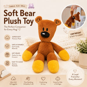 Mr.Bean Teddy Bear Plush Toy Cute Soft Fluffy Teddy Bea Toy Cartoon Plushie Doll Kids Birthday Gift