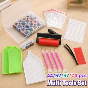 Tulip Home Furnishings Store Diamond Painting Tool Kit Set 44 74 Pcs Drill Pen Tweezers Wax Tray Grid Storage Case