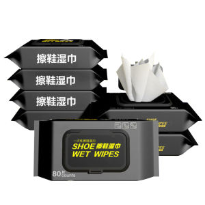 แผ่นเช็ดทำความสะอาดรองเท้า ทิชชูเปียกเช็ด ขจัดสิ่งสกปรก ทำความสะอาดล้ำลึก Shoe shine wipes