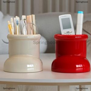 [COD] Springhooe Red Boots Christmas Decor Pen Holder Multi-Functional Desk Organizer Makeup Brush Holder Desktop Office Art Supplies Storage