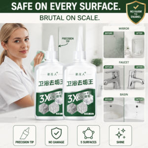 Bathroom Cleaner Glass Shower Cleaner Hard Water Stain Remover Powerful Scale Remover Fast Acting Streak Free Shower Door Cleaner Bathroom Glass Cleaner