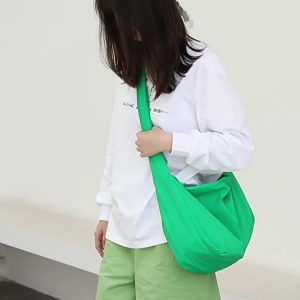 Túi hobo Giày thời trang đơn giản thường ngày Túi túi đeo chéo màu trơn Túi Đeo Vai Vải Bố Phong Cách Hàn Quốc Túi du lịch cho phụ nữ cô gái