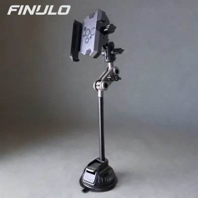Holder Handphone Mobil FINULO Aluminium Alloy Adjustable Multifungsi dengan Bantalan Silikon