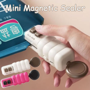 Magnetic Suction Mini Sealing Machine Hand Pressed USB Rechargeable Plastic Bag Sealer Moisture Protection