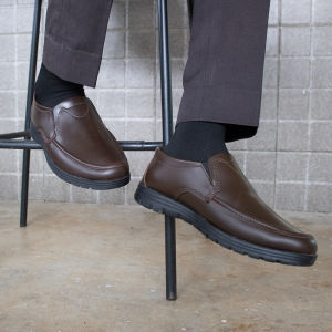 PAKET LEBIH GANDHAR - Sepatu Formal Pria Kulit Asli Gaya Bisnis Warna Coklat - Beli 1 Gratis 1