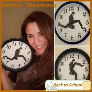 Behoo Funny Walks Clock Classic Wall Watch Funny Walking Silent Mute Clock Home Dector