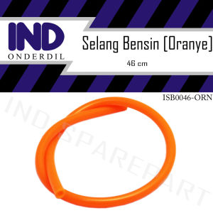 Selang-Slang Bensin-Bengsin-Minyak Bahan Bakar-BBM Motor Variasi Oranye-Oren-Orange 46 Cm-46cm Universal Motor Honda & Yamaha & Suzuki & Kawasaki